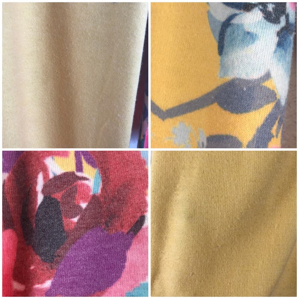 Soft Surroundings Delphina Tunic Sweater Floral Longline Pullover Yellow Size XL - Picture 8 of 15
